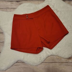 NWOT C. Hice red pleated womens shorts